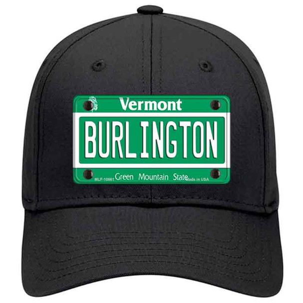 Burlington Vermont Novelty License Plate Hat