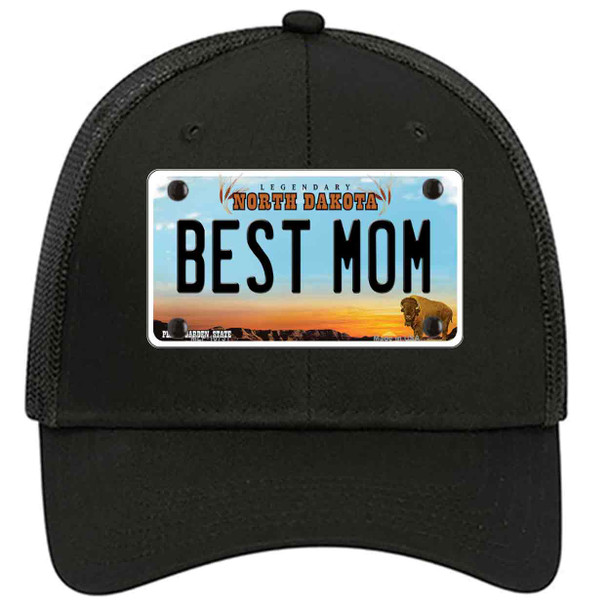 Best Mom North Dakota Novelty License Plate Hat