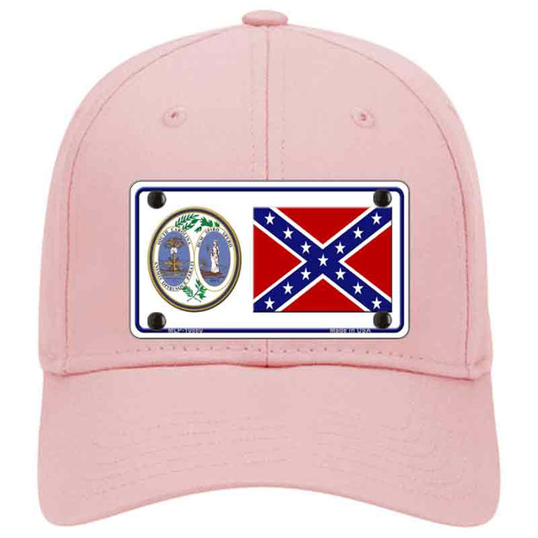 Confederate Flag South Carolina Seal Novelty License Plate Hat