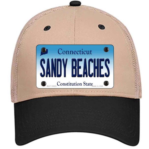 Sandy Beaches Connecticut Novelty License Plate Hat
