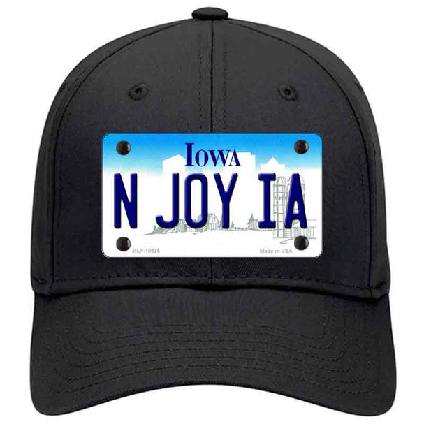 N Joy IA Iowa Novelty License Plate Hat
