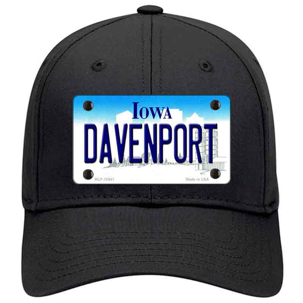 Davenport Iowa Novelty License Plate Hat