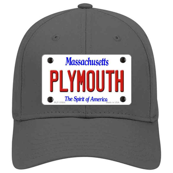 Plymouth Massachusetts Novelty License Plate Hat