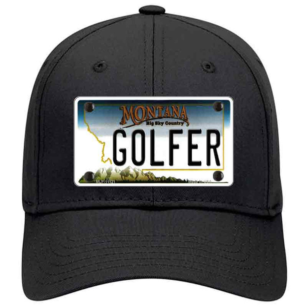 Golfer Montana State Novelty License Plate Hat