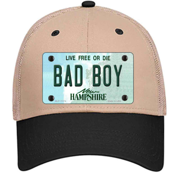 Bad Boy New Hampshire State Novelty License Plate Hat