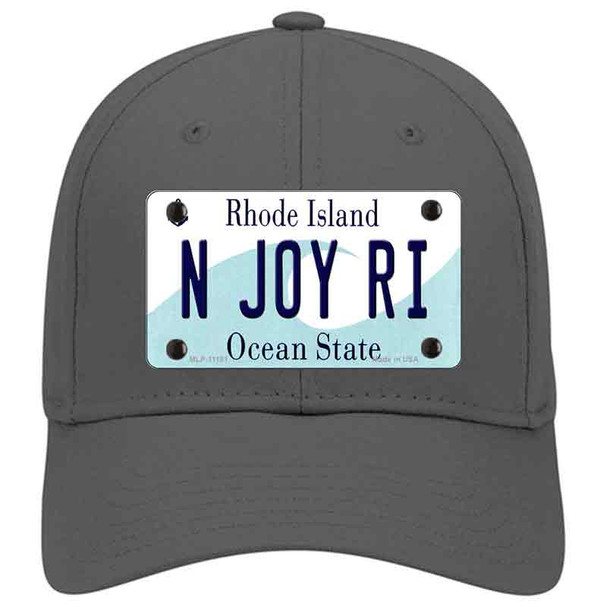N Joy RI Rhode Island State Novelty License Plate Hat
