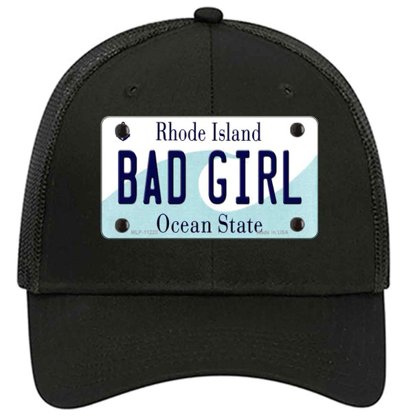 Bad Girl Rhode Island State Novelty License Plate Hat