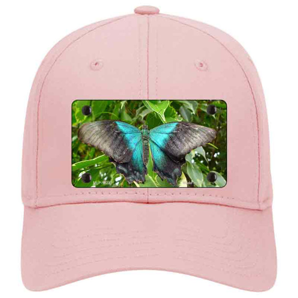 Butterfly Blue and Black Novelty License Plate Hat