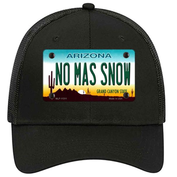 No Mas Snow Novelty License Plate Hat