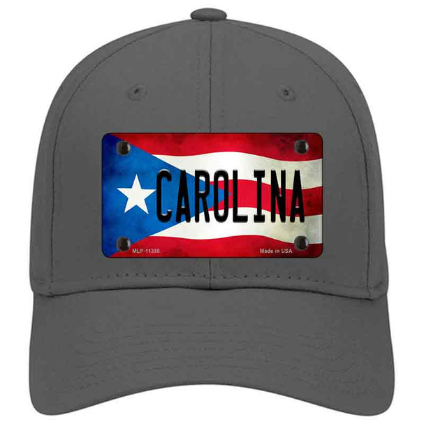 Carolina Puerto Rico Flag Novelty License Plate Hat