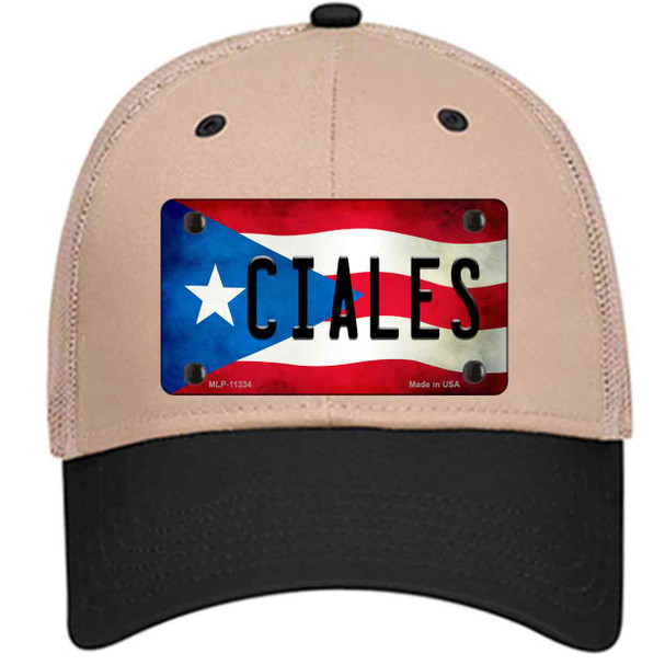 Ciales Puerto Rico Flag Novelty License Plate Hat