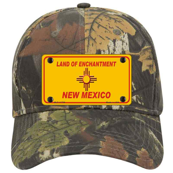 New Mexico Blank Yellow State Novelty License Plate Hat