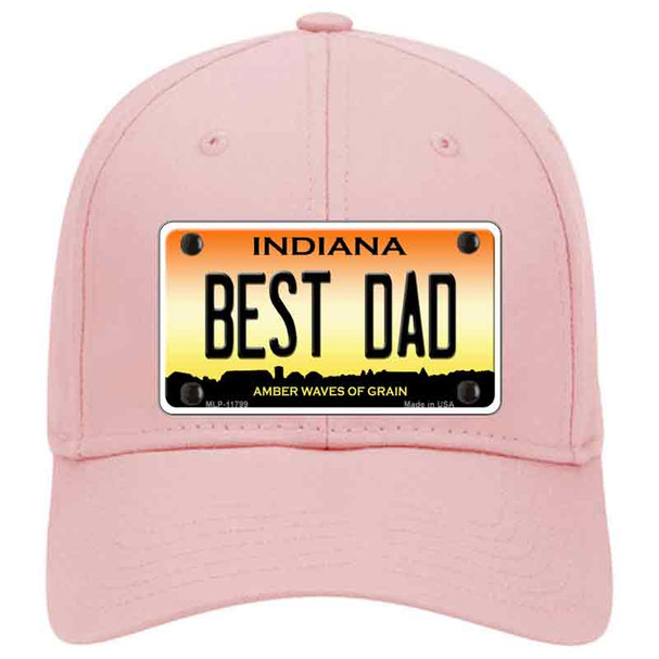 Best Dad Indiana Novelty License Plate Hat