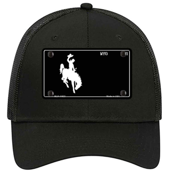 Wyoming Black Novelty License Plate Hat