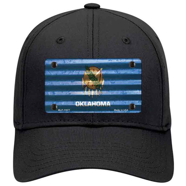 Oklahoma Corrugated Flag Novelty License Plate Hat