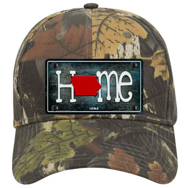 Iowa Home State Outline Novelty License Plate Hat
