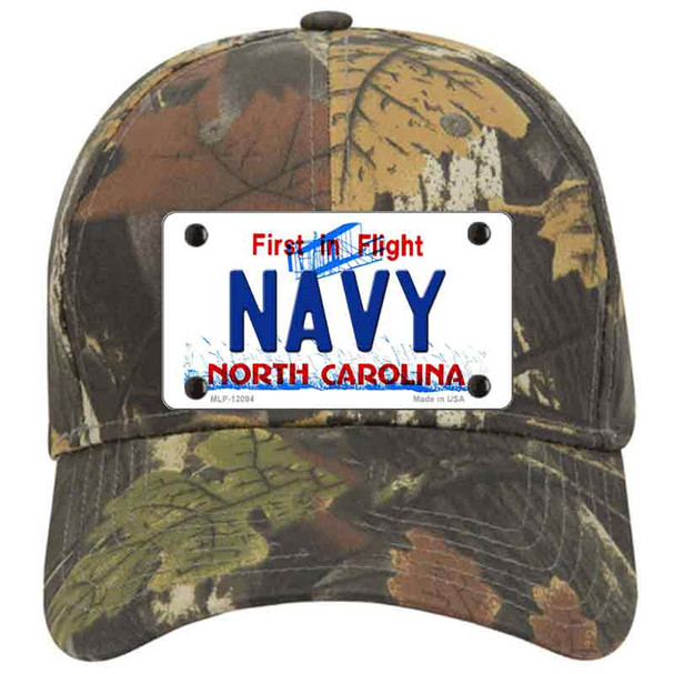 Navy North Carolina State Novelty License Plate Hat