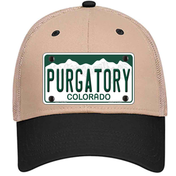 Purgatory Colorado Novelty License Plate Hat