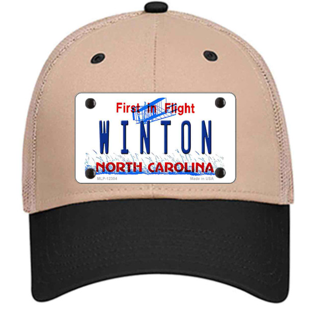 North Carolina Winton Novelty License Plate Hat