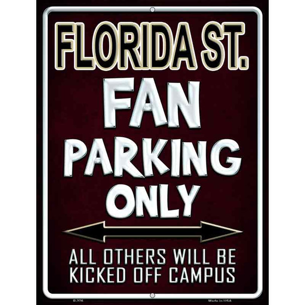 Florida State Metal Novelty Parking Sign