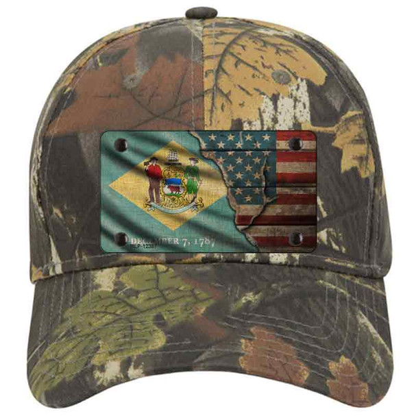 Delaware/American Flag Novelty License Plate Hat