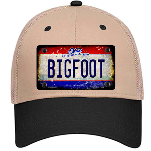 Bigfoot Ohio Novelty License Plate Hat