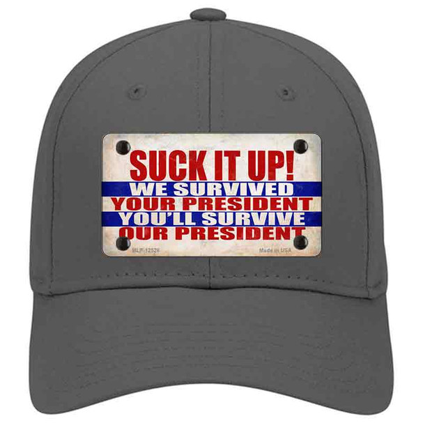 Suck It Up We Survived Novelty License Plate Hat