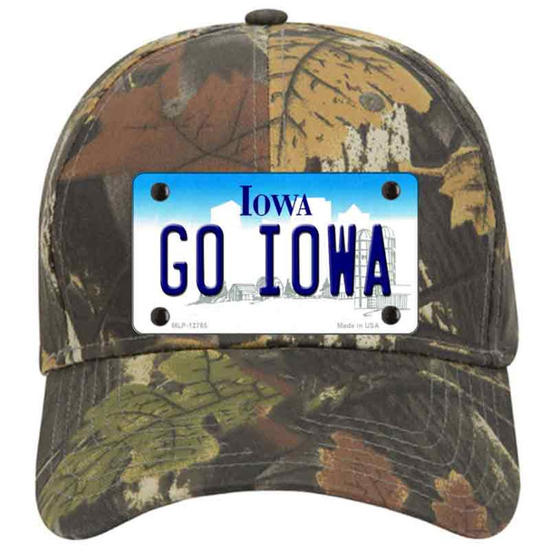 Go Iowa Novelty License Plate Hat Tag