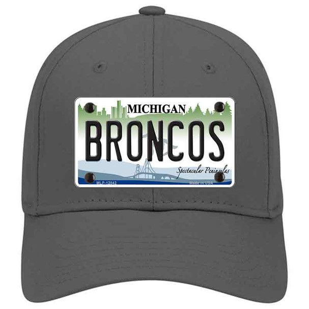 Broncos Michigan Novelty License Plate Hat