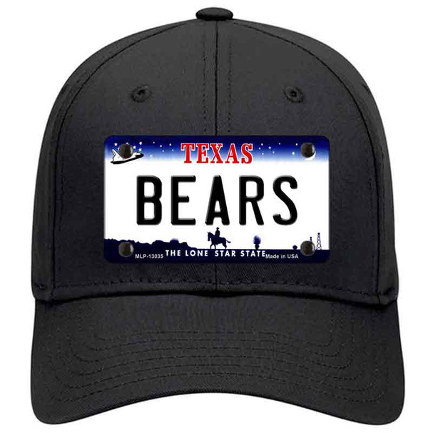 Bears Novelty License Plate Hat