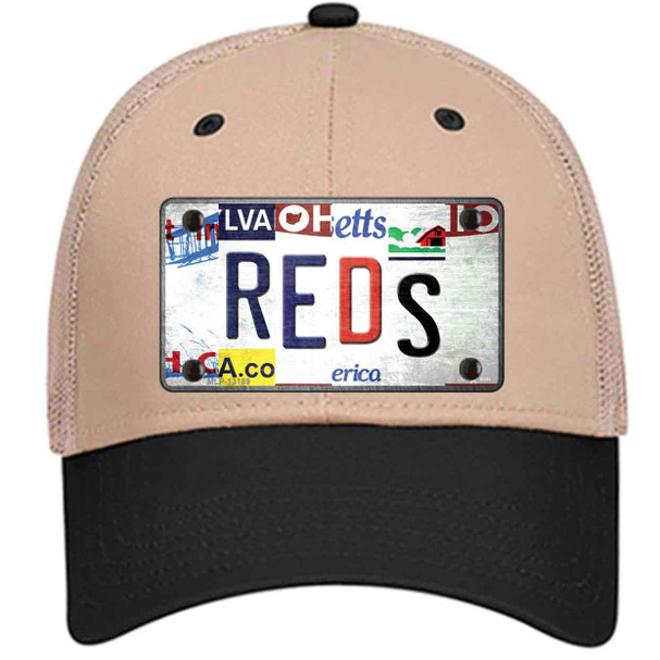 Reds Strip Art Novelty License Plate Hat Tag