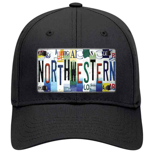Northwestern Strip Art Novelty License Plate Hat Tag