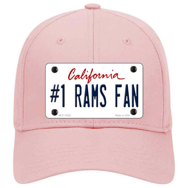 Number 1 Rams Fan Novelty License Plate Hat Tag