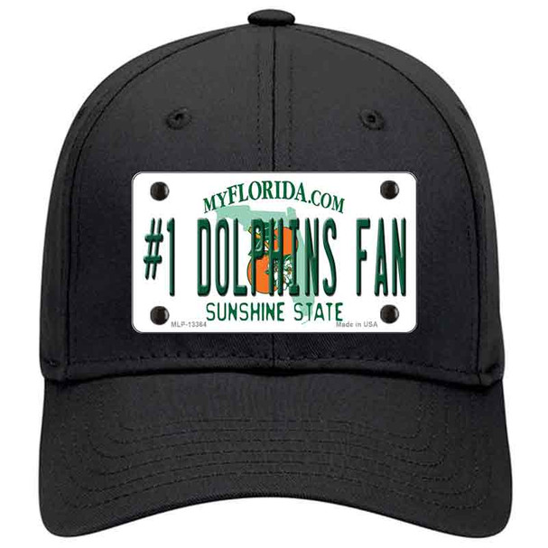 Number 1 Dolphins Fan Novelty License Plate Hat Tag