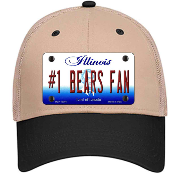 Number 1 Bears Fan Novelty License Plate Hat Tag