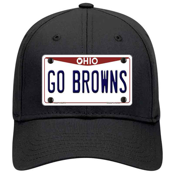 Go Browns Novelty License Plate Hat Tag