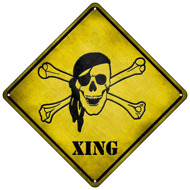 Pirate Xing Novelty Metal Crossing Sign