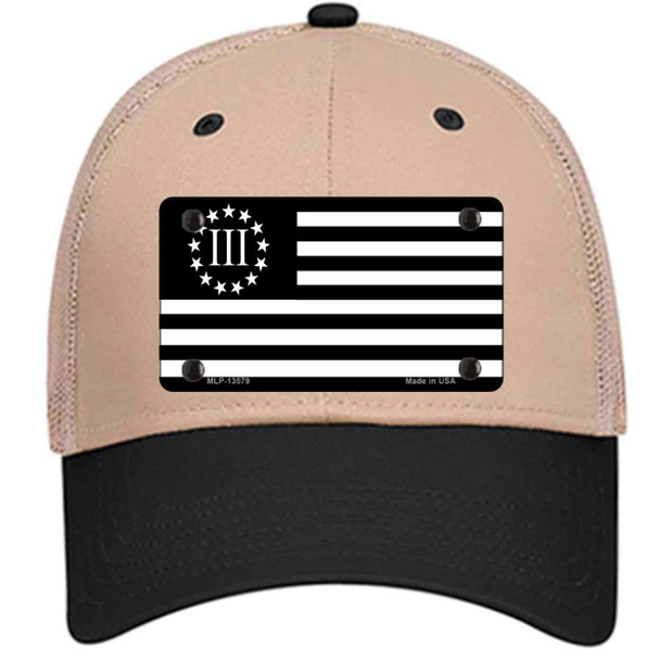 3 Percenter American Flag Novelty License Plate Hat Tag