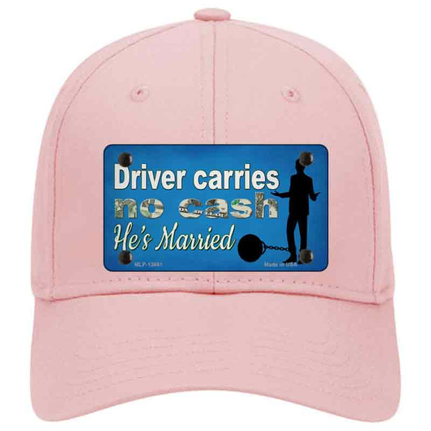Carries No Cash Novelty License Plate Hat Tag