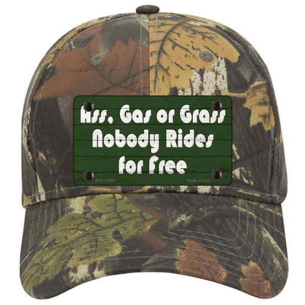 Ass Gas Or Grass Novelty License Plate Hat Tag