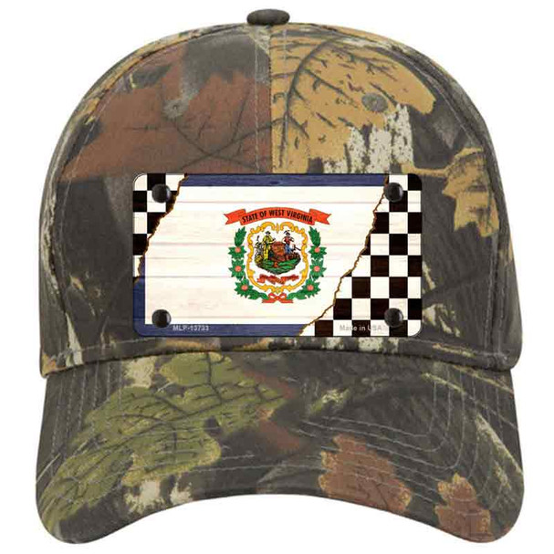 West Virginia Racing Flag Novelty License Plate Hat Tag