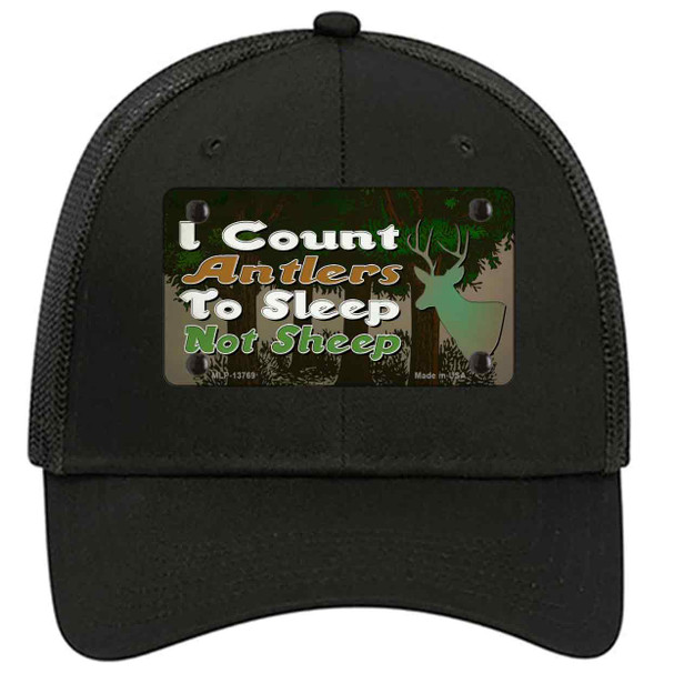 I Count Antlers To Sleep Novelty License Plate Hat Tag