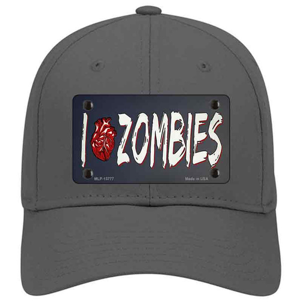 I Love Zombies Novelty License Plate Hat Tag
