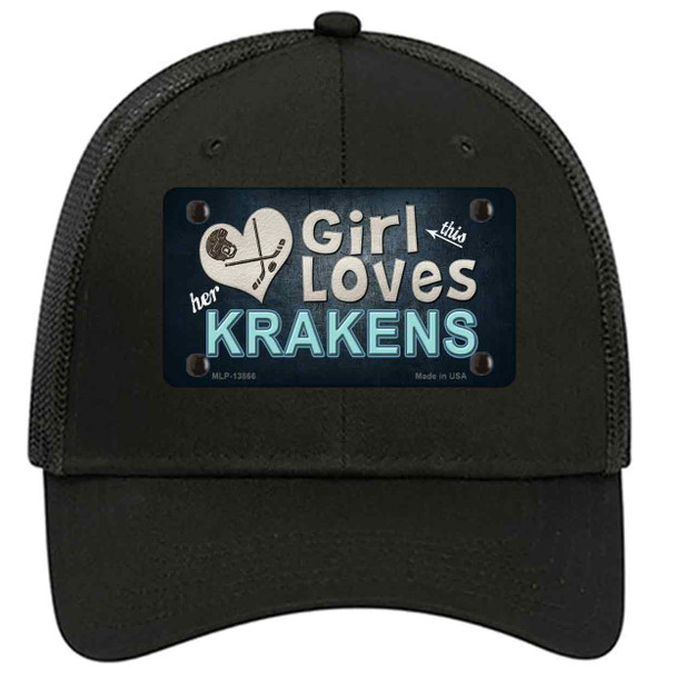 This Girl Loves Krakens Novelty License Plate Hat Tag