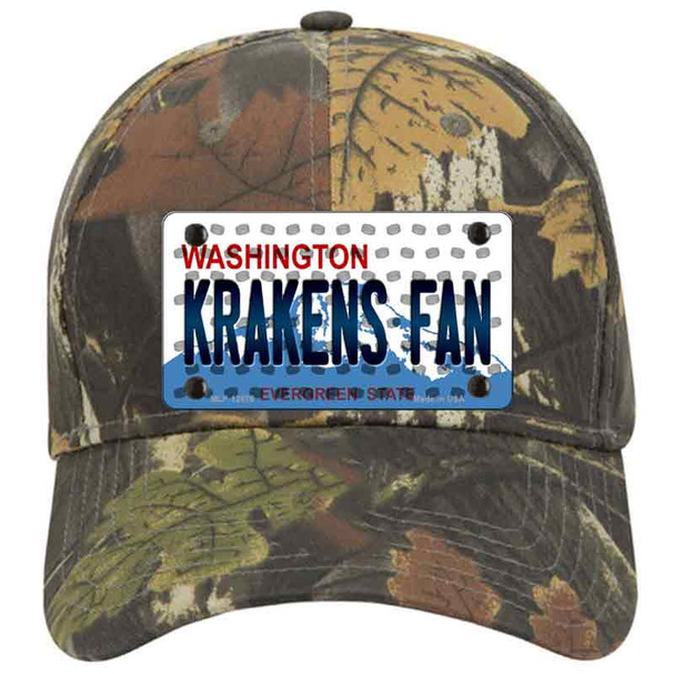 Krakens Fan Washington Overlay Novelty License Plate Hat Tag