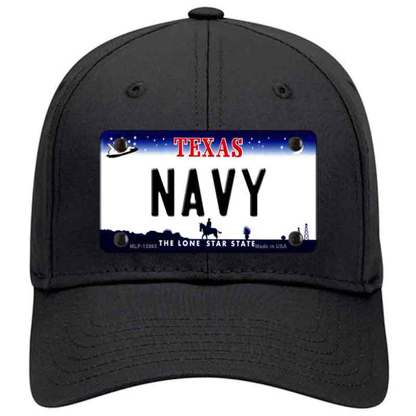 Texas Navy Novelty License Plate Hat Tag
