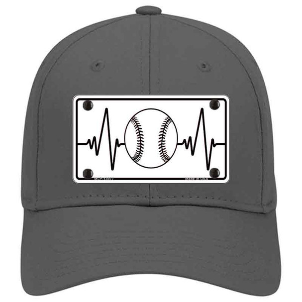 Baseball Heart Beat Novelty License Plate Hat Tag