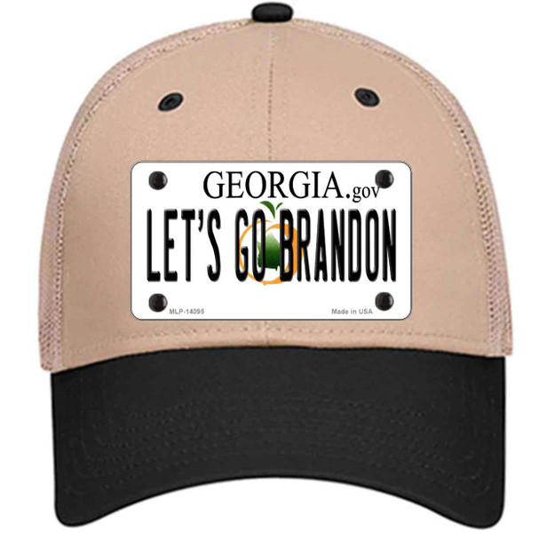 Lets Go Brandon GA Novelty License Plate Hat