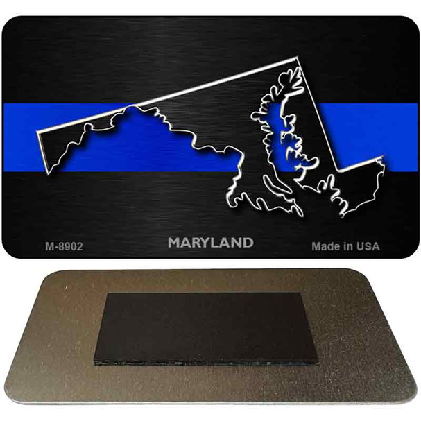 Maryland Thin Blue Line Novelty Metal Magnet M-8902