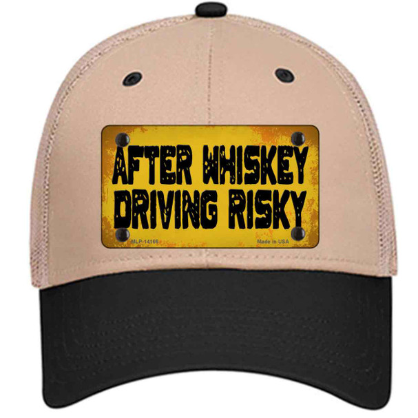 After Whiskey Driving Risky Novelty License Plate Hat